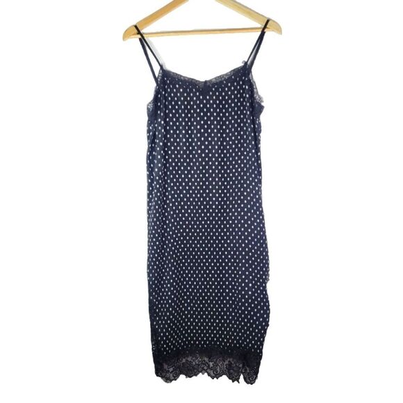 Free People blackPolka Dot slip dress - Picture 1 of 15